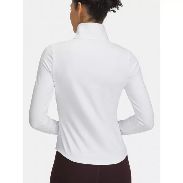  Dámske tričko UNDER ARMOUR MOTION 1/2 ZIP EMEA 6001618-100 BIELA 
