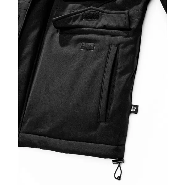  Pánska softshellová bunda BRANDIT 3208 BLACK 