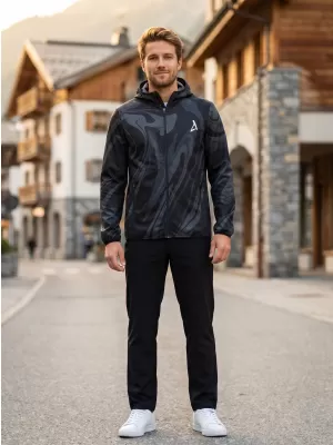 Pánska softshellová bunda premium ALTISPORT VOJ/ALM072JACK01 ČIERNA