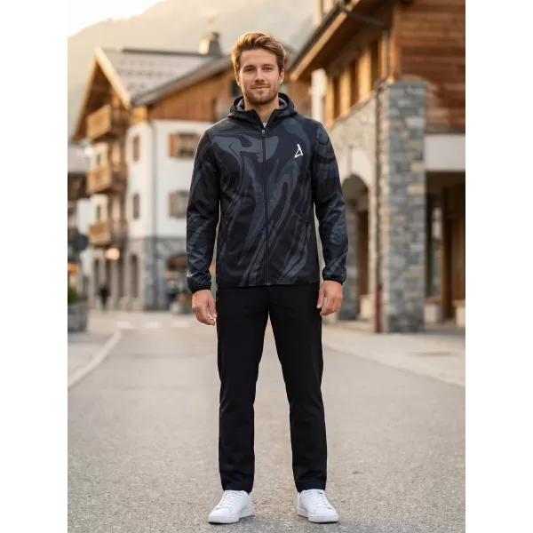  Pánska softshellová bunda premium ALTISPORT VOJ/ALM072JACK01 ČIERNA 