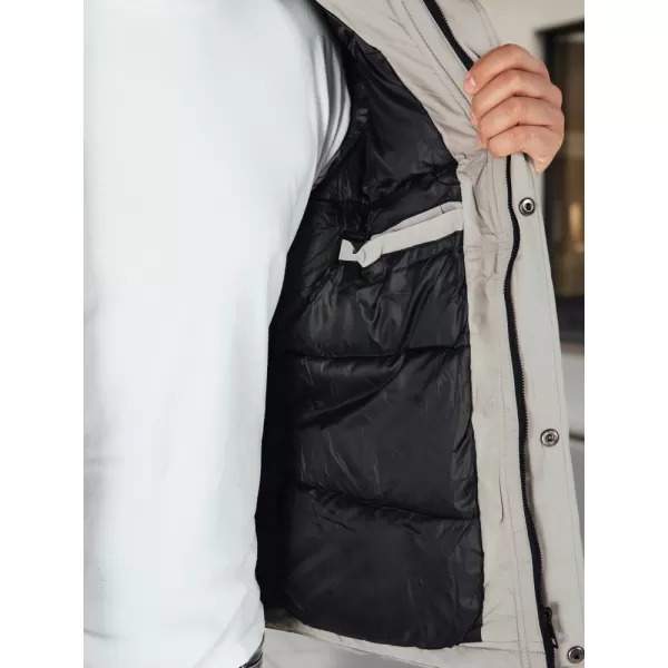  Pánska bunda DSTREET TX5107 BIELA 