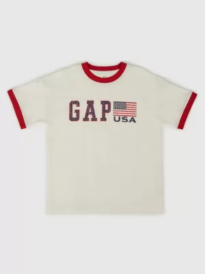 Detské tričko GAP LOGO TEE 779647-00 NEW OFF WHITE