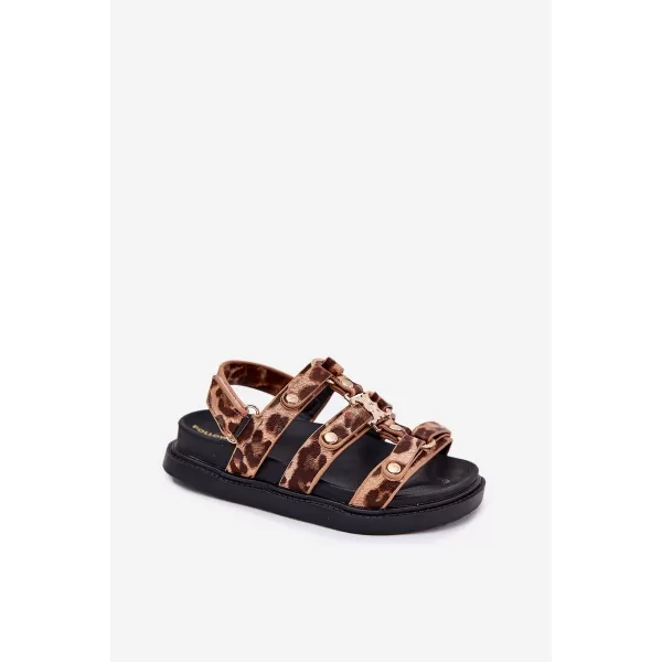  Detské sandále BOTO LUNESSA 38047 LEOPARD 