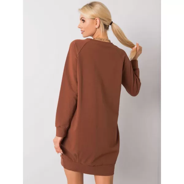  Dámske šaty BASIC FEEL GOOD RV-TU-5184.93P LIGHT BROWN 
