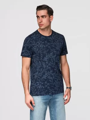 Pánske tričko OMBRE OM-TSFP-0262 NAVY BLUE