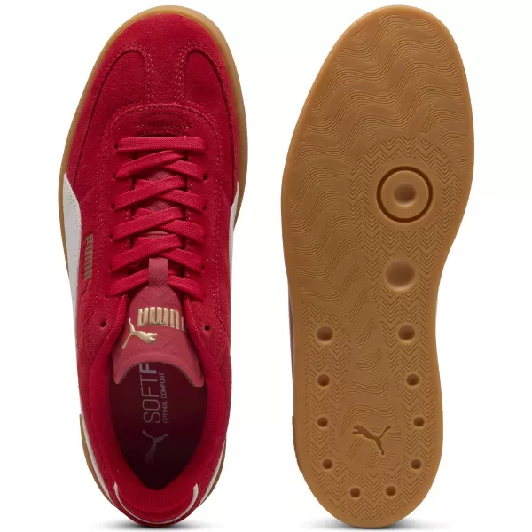  Čižmy PUMA CLUB II ERA SUEDE 400717-08 FORATRED/P.WHITE/ FORATRED/P.WHITE/PUMA GOLD 