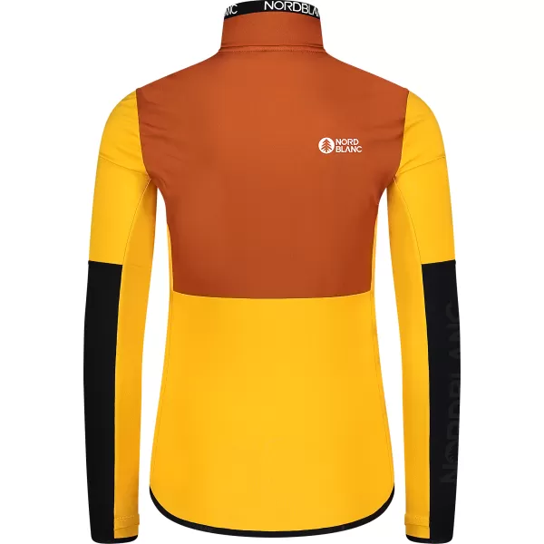  Dámska mikina powerfleece NORDBLANC RIVA NBWFL8289 JANTÁROVÁ 