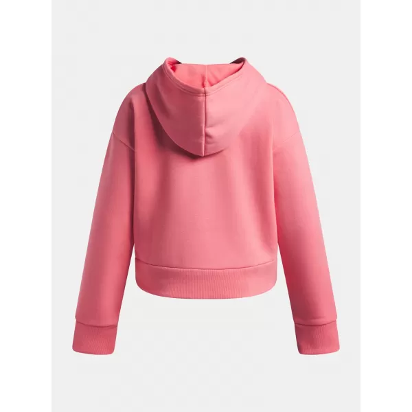  Dievčenská mikina UNDER ARMOUR UA RIVAL FLEECE HOODIE 1379517-600 RUŽOVÁ 