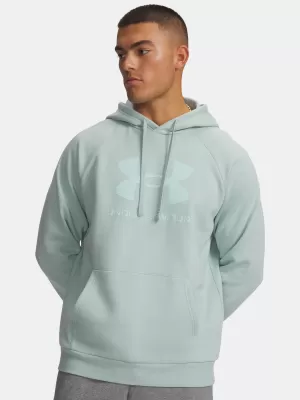 Pánska mikina UNDER ARMOUR RIVAL FLEECE LOGO HD 1379758-477 MODRÁ