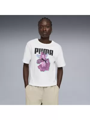 Dámske tričko PUMA GRAPHICS RELAXED TEE BETTER 691908_02 PUMA BIELA