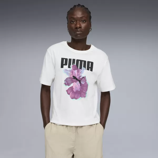  Dámske tričko PUMA GRAPHICS RELAXED TEE BETTER 691908_02 PUMA BIELA 