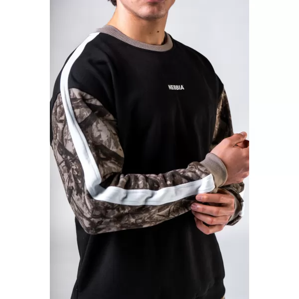  Mikina uvoľneného strihu POWER 903 LIGHT BROWN CAMO Nebbia 