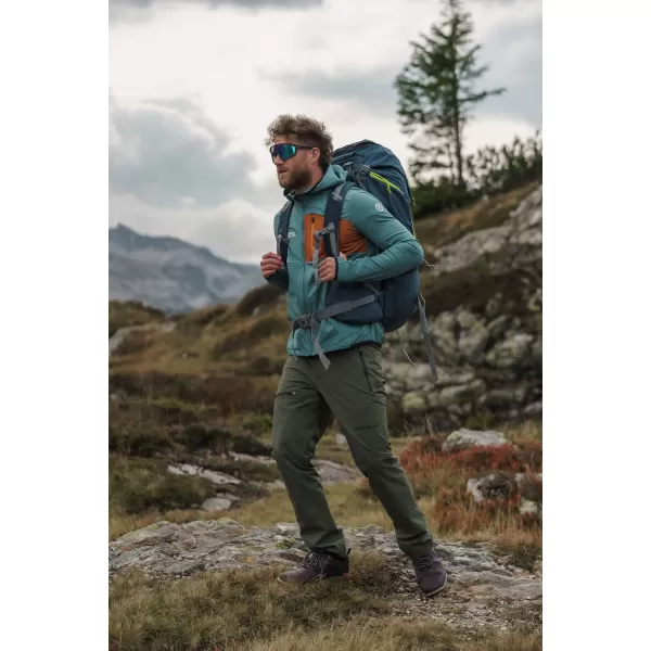  Pánska mikina powerfleece NORDBLANC BRACKEN NBWFM8286 TMAVO ZELENÁ 