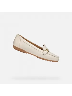 Dámske mokasíny GEOX ANNYTAH MOC G012825 KRÉMOVÁ