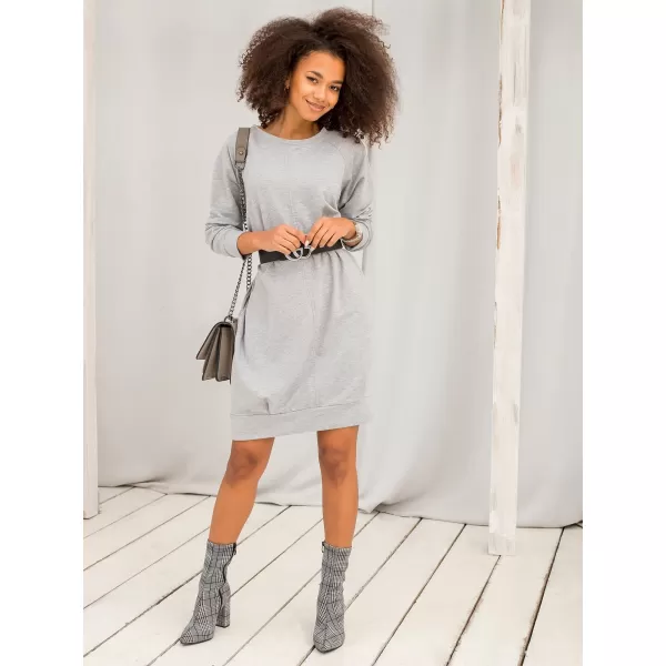  Dámske šaty BASIC FEEL GOOD RV-TU-5184.93P GRAY 