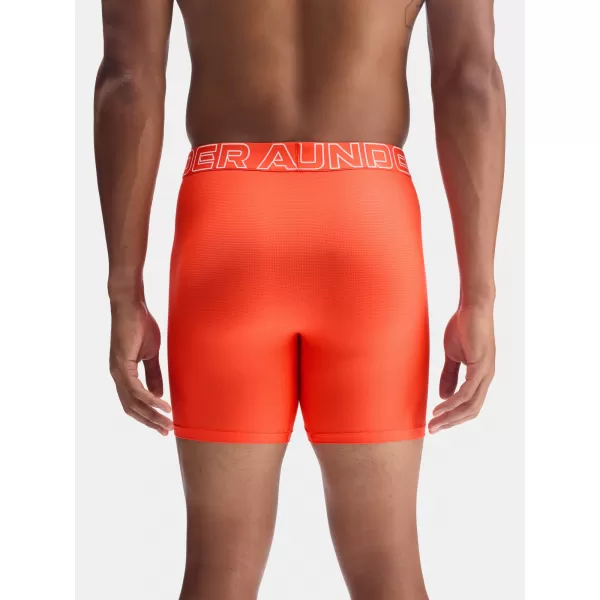  Pánske boxerky UNDER ARMOUR UA PERFORMANCE TECH MESH - SOLID 6IN - 1383884-690 ČERVENÁ 