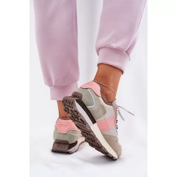  Dámske tenisky BIG STAR RR274243 PINK / GREY Big Star Shoes 