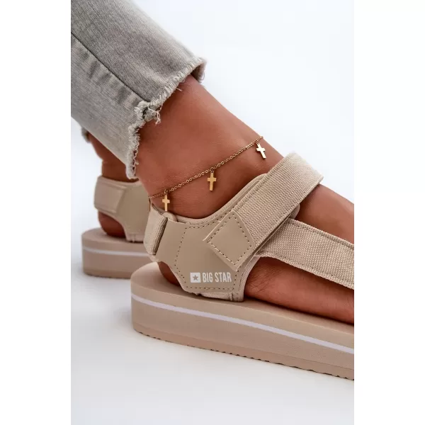  Dámske topánky BIG STAR NN274A535 BEIGE Big Star Shoes 