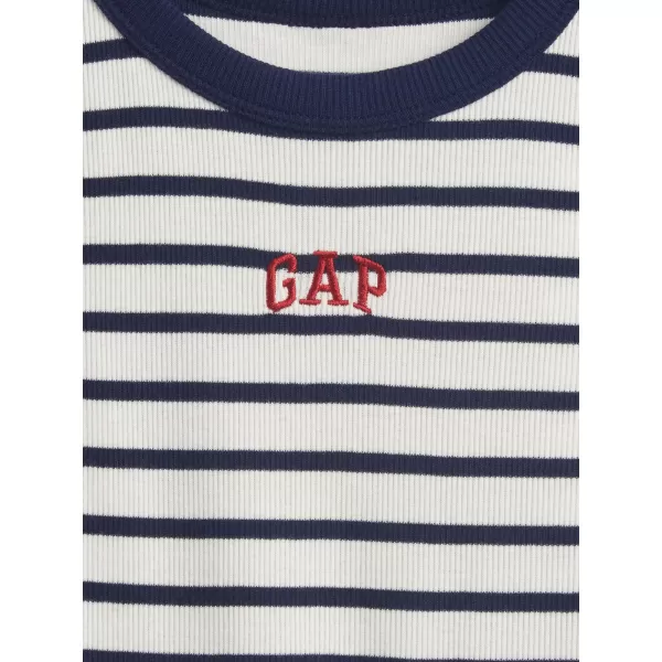  Detské tielko GAP LOGO TANK 771346-00 WHITE NAVY STRIPE 