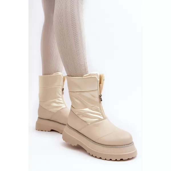  Dámske snehule GOE MM2N4079 BEIGE 