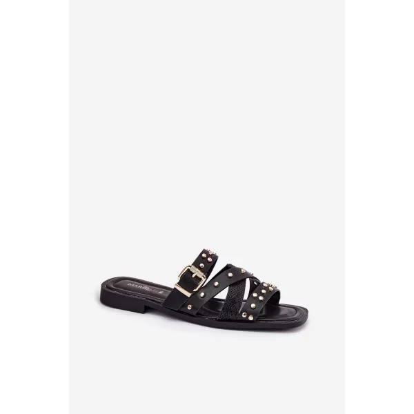 Dámske šľapky BOTO MANITTE 37865 BLACK 