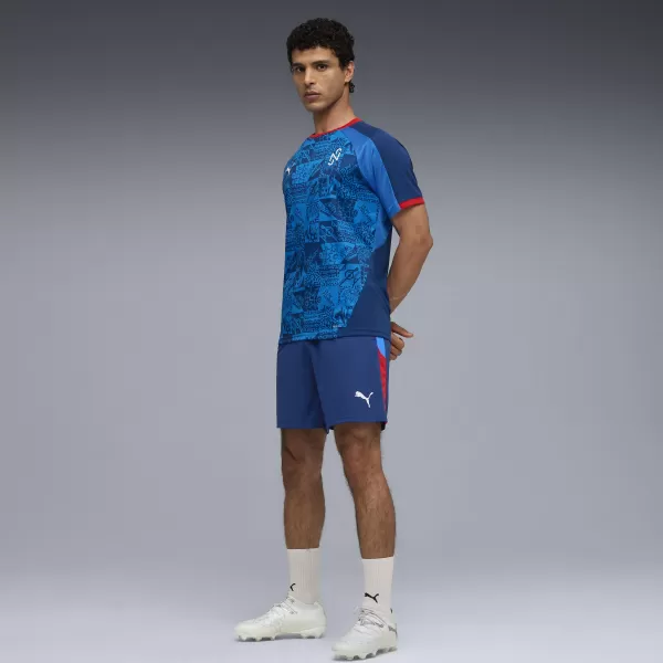  Pánske šortky PUMA NEYMAR JR PLAYMAKER TRGSHORT 660316-10 BLAZING BLUE/ PLANÚCA MODRÁ/PUMA BIELA/ULTRA 
