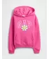 Detská mikina GAP LOGO PULLOVER HOODIE 797762-03 HAPPY PINK