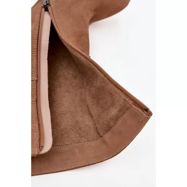  Dámske čižmy ZAZOO 4216 BEIGE 