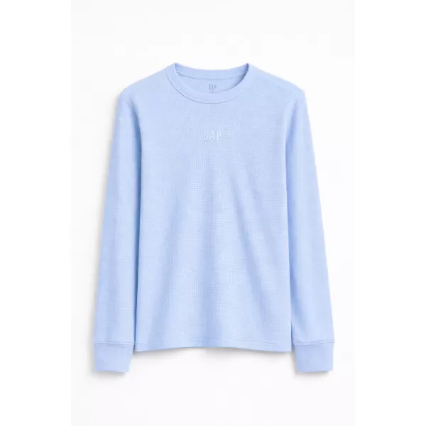  Pánske tričko GAP WAFFLE LONGSLEEVE TEE 795644-04 WIND BLUE 