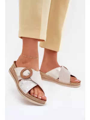 Dámske sandále INBLU RV000012 BEIGE