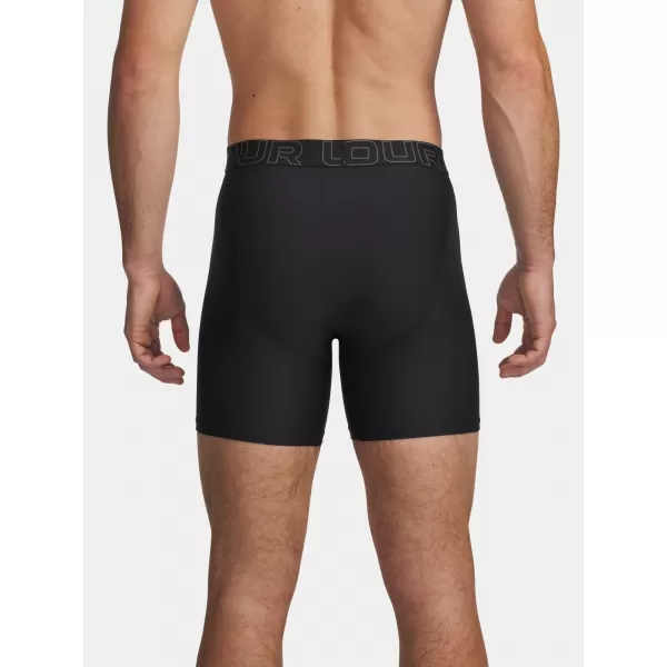  Pánske boxerky UNDER ARMOUR PERFORMANCE POUCH - SOLID 6IN - 2 6011474-001 ČIERNA 