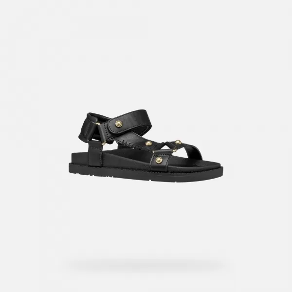  Dievčenské sandále GEOX SANDAL FOAMMENTERA J65P0D000BCC9999 ČIERNA 