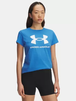 Dámske tričko UNDER ARMOUR UA LOGO SS 1356305-402 MODRÁ