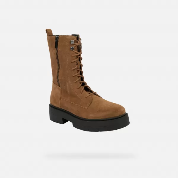  Dámske členkové čižmy GEOX SPHERICA EC7 G004252 HNEDÁ 