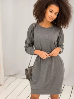 Dámske šaty BASIC FEEL GOOD RV-TU-5184.93P DARK GREY