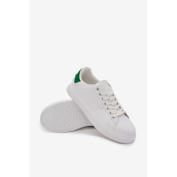 Pánske topánky BIG STAR OO174116 WHITE/GREEN Big Star Shoes 