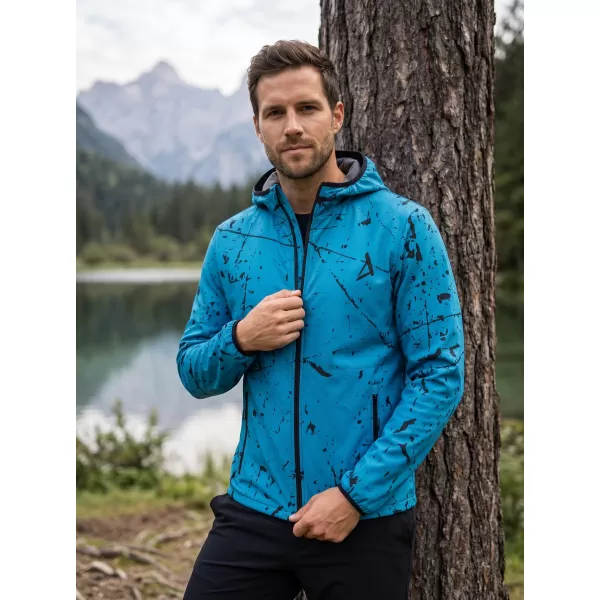  Pánska softshellová bunda premium ALTISPORT VOJ/ALM034JACK01 EMERALD 