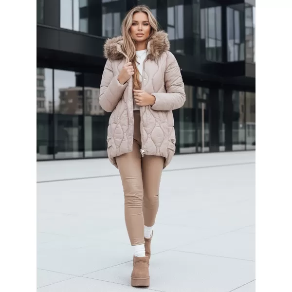  Dámska bunda DSTREET TY5494 BÉŽOVÁ 