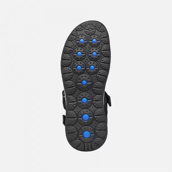  Pánske sandále GEOX SPHERICA EC5 G014391 ČIERNA 