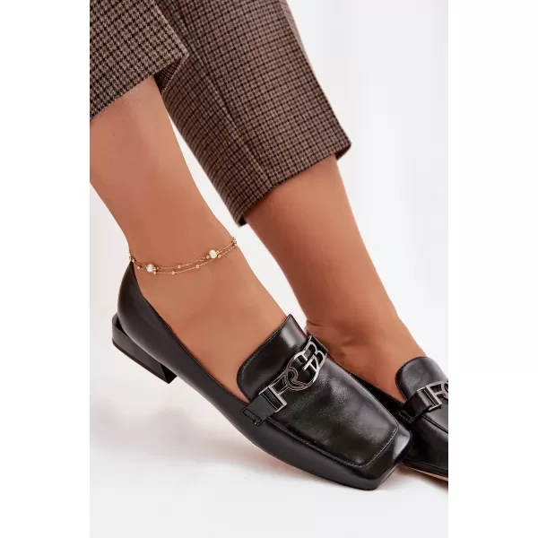  Dámske mokasíny D&A CR61-3125 BLACK 