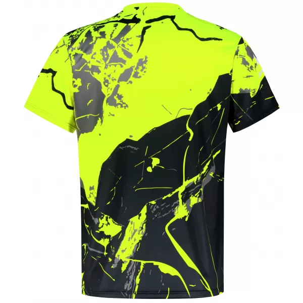  Pánske tričko premium ALTISPORT VOJ/ALM131TR01 FLUO YELLOW/ČIERNA 