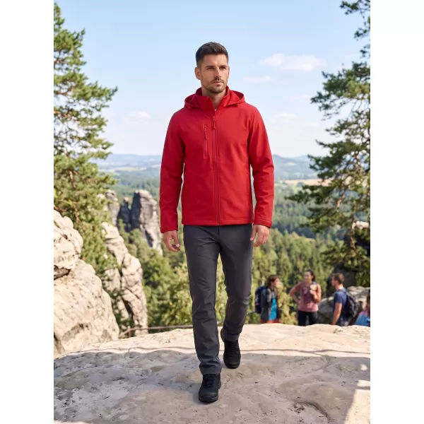 Pánska softshellová bunda ALTISPORT NoPrint NP/ALM845 ČERVENÁ 