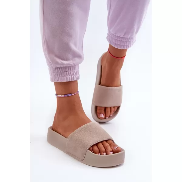  Dámske topánky BIG STAR NN274A671 BEIGE Big Star Shoes 