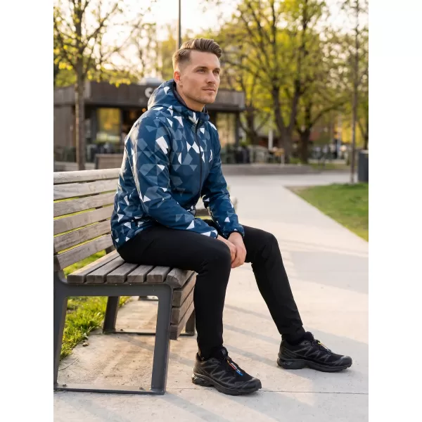  Pánska softshellová bunda premium ALTISPORT VOJ/ALM108JACK01 NÁMORNÁ MODRÁ/BIELA 