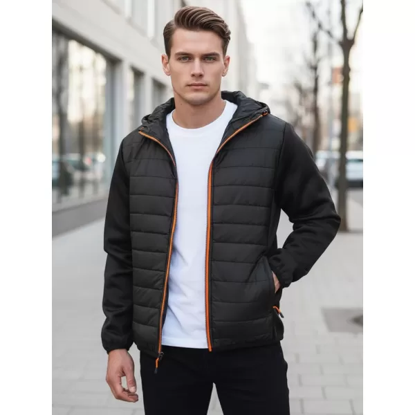  Pánska bunda DSTREET TX3785 ČIERNA 