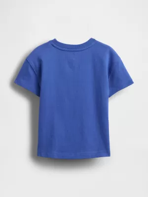 Detské tričko GAP ORIGINAL LOGO TEE 779644-03 DAZZLING BLUE