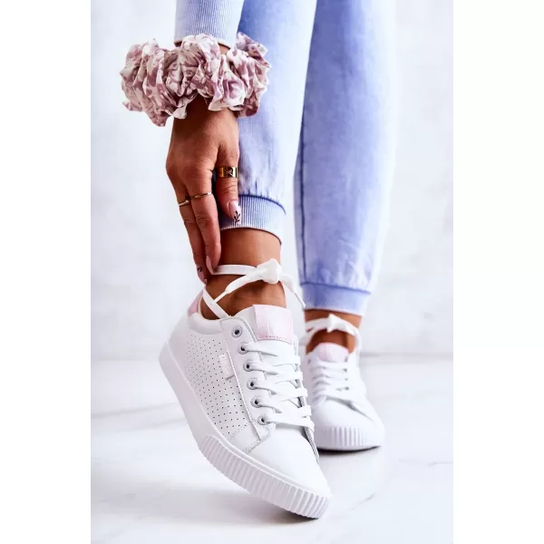  Dámske tenisky BIG STAR HH274073 WHITE/PINK Big Star Shoes 
