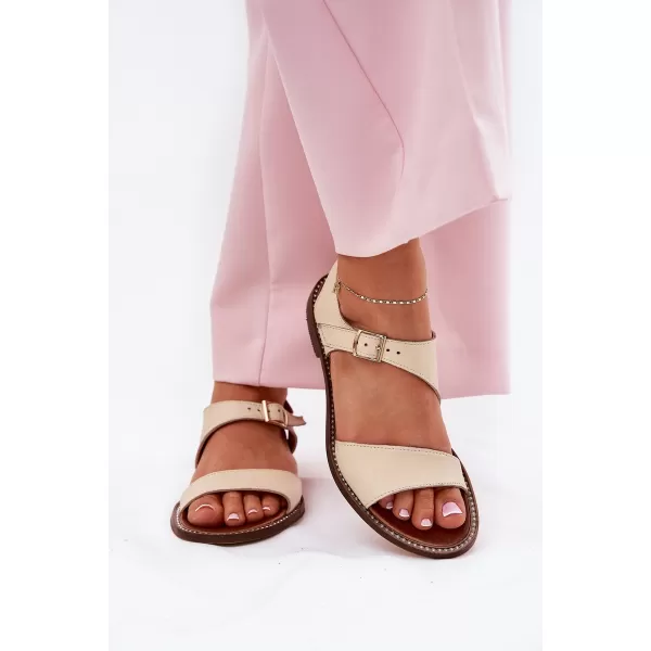  Dámske sandále ZAZOO 3014 BEIGE 