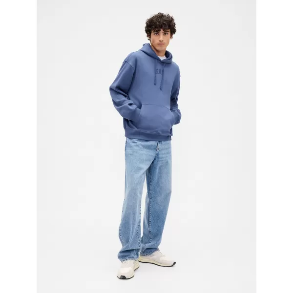  Pánska mikina GAP OVERSIZED HOODIE PULLOVER 871808-01 BLUE TRACK 