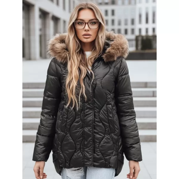  Dámska bunda DSTREET TY5501 ČIERNA 